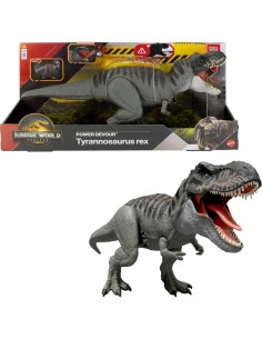 JURASSIC WORLD JCH02 T-REX POWER DEVOUR, DINOSAURO ELETTRONICO, LUCI E SUONI, 45 CM 2