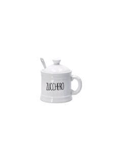 Zuccheriera 115264 – Ceramica 12 x 9 x 12 cm con cucchiaio