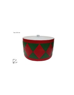 BASE ALBERO TAMBURO D44CM ROSSO/VERDE