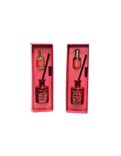 SET 2PZ DIFFUSORI DI ESSENZA 180ML CON SPRAY 50ML PROFUMI ASSORTITI...