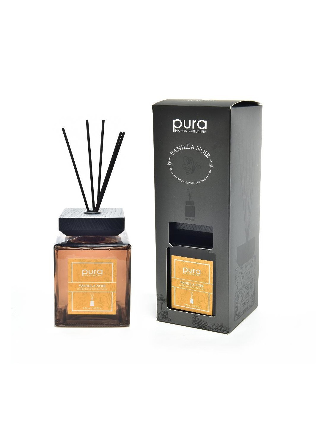 DIFFUSORE 02429 1LT VANILLA NOIR CON BACCHETTE