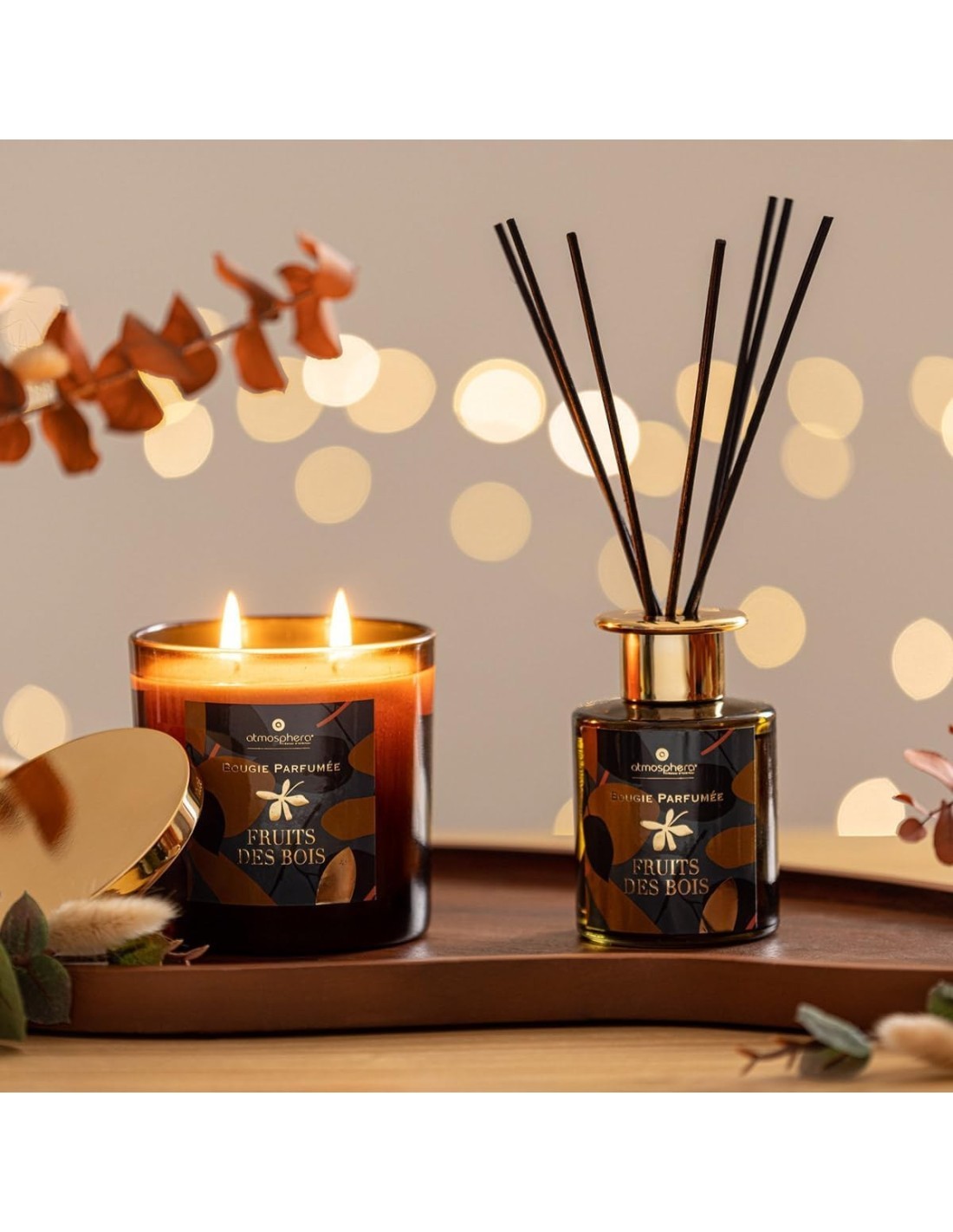 Diffusore di profumo Plum Frutti di Bosco 150 ml in vetro – Atmosphera