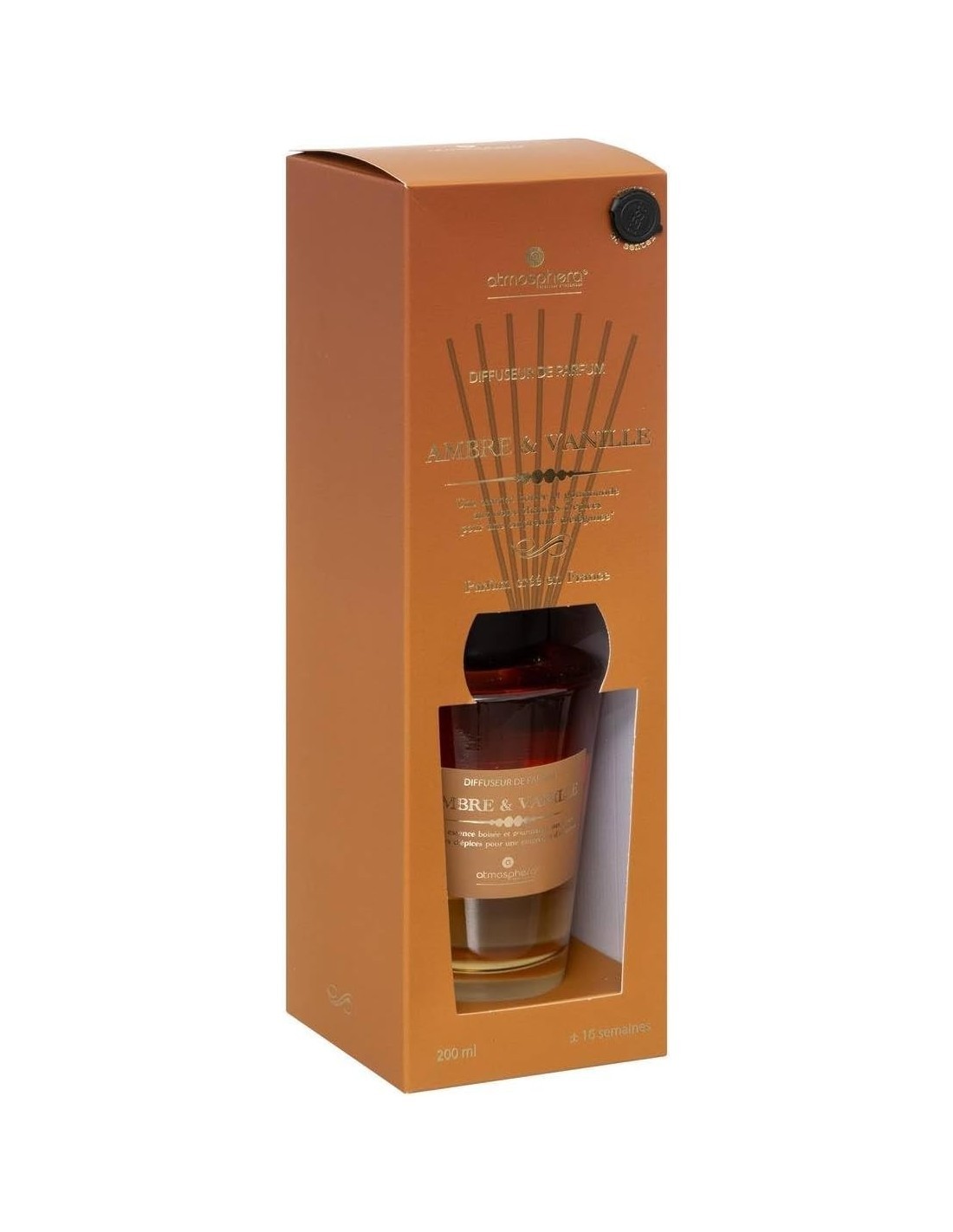 Diffusore di profumo Alma Vaniglia e Ambra 200 ml – Atmosphera