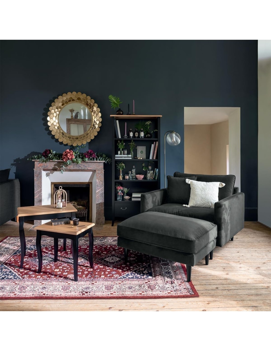 Cofanetto regalo a gabbia Paola Fiori di lino D. 14 cm – Atmosphera