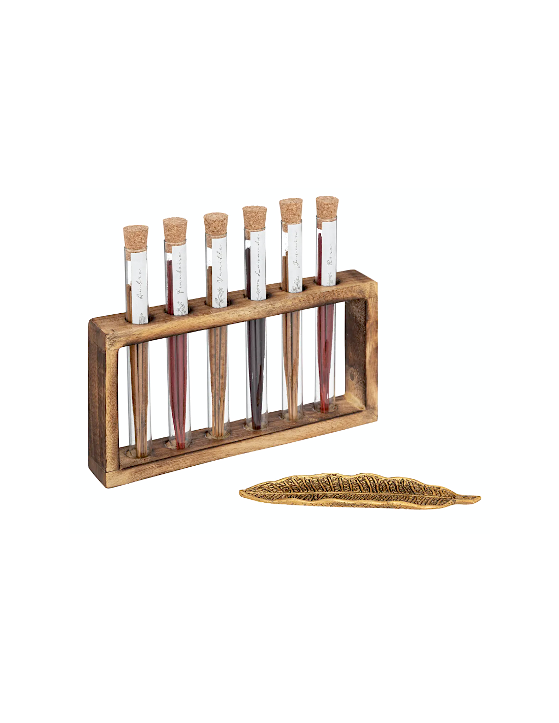 Scatola profumata Namasté con bastoncini di incenso e supporti – Atmosphera