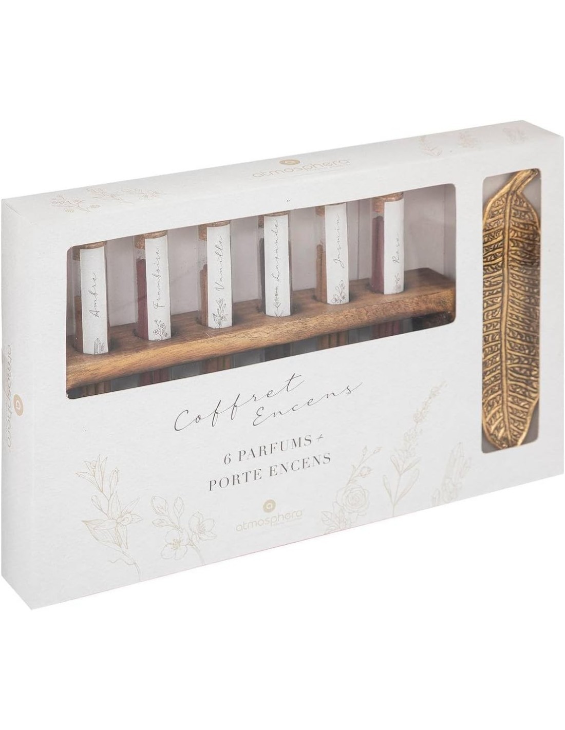 Scatola profumata Namasté con bastoncini di incenso e supporti – Atmosphera