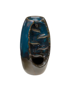 Bruciatore da incenso a fontana Blu 20x11 cm – Atmosphera