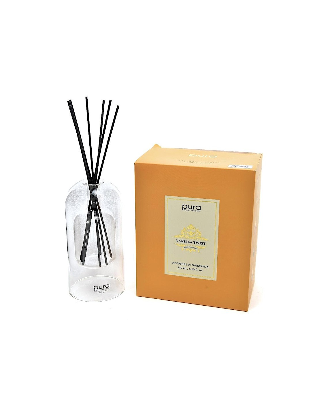 DIFFUSORE 18291 VANILLA TWIST 180ML VETRO CON BACCHETTE