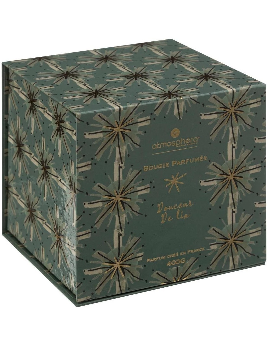 Candela profumata Plum Dolcezza di lino – Atmosphera 400 g