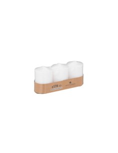 Set 3 candele bianche Many 110 g – Atmosphera