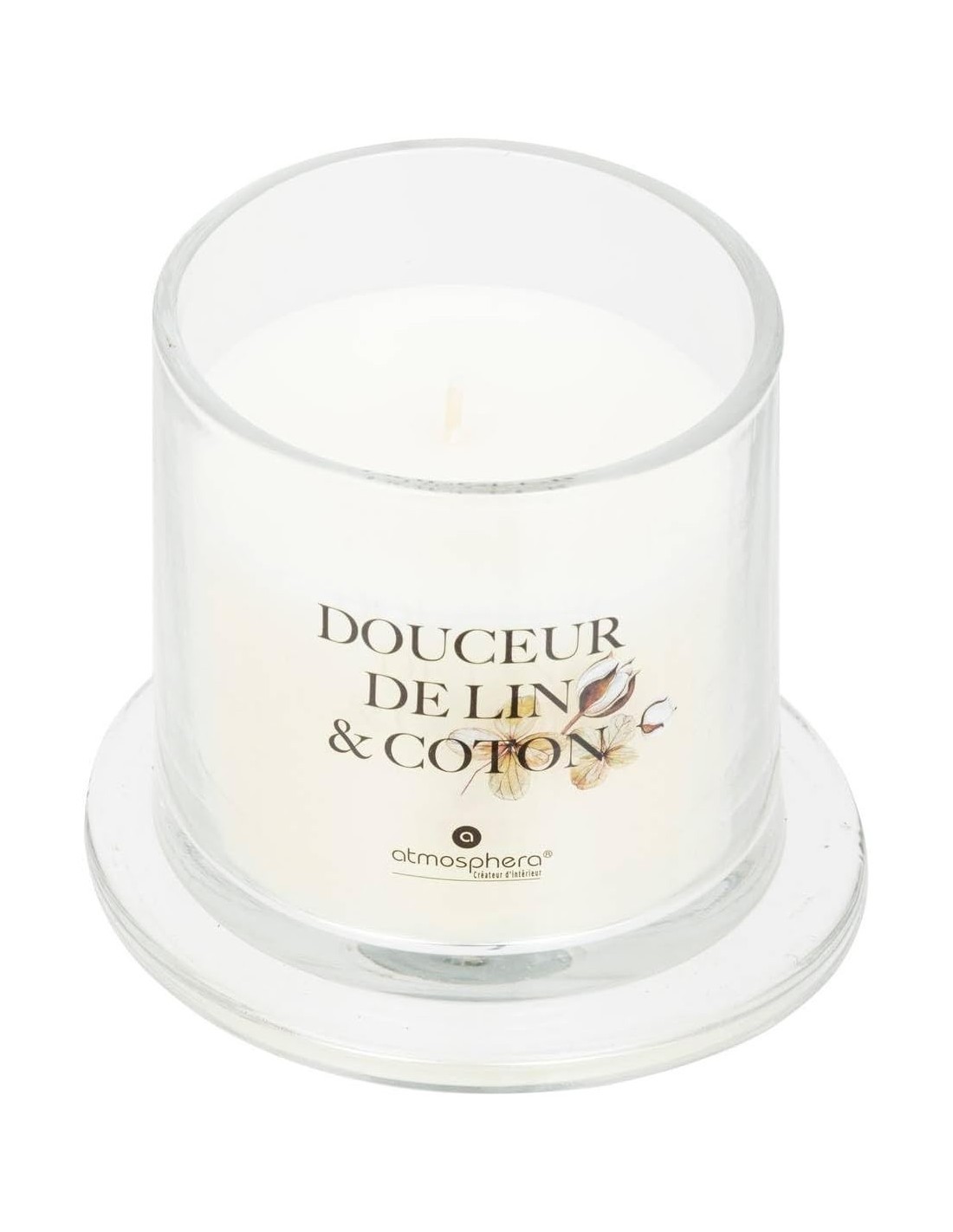 Candela profumata Dolcezza di lino 240 g – Atmosphera