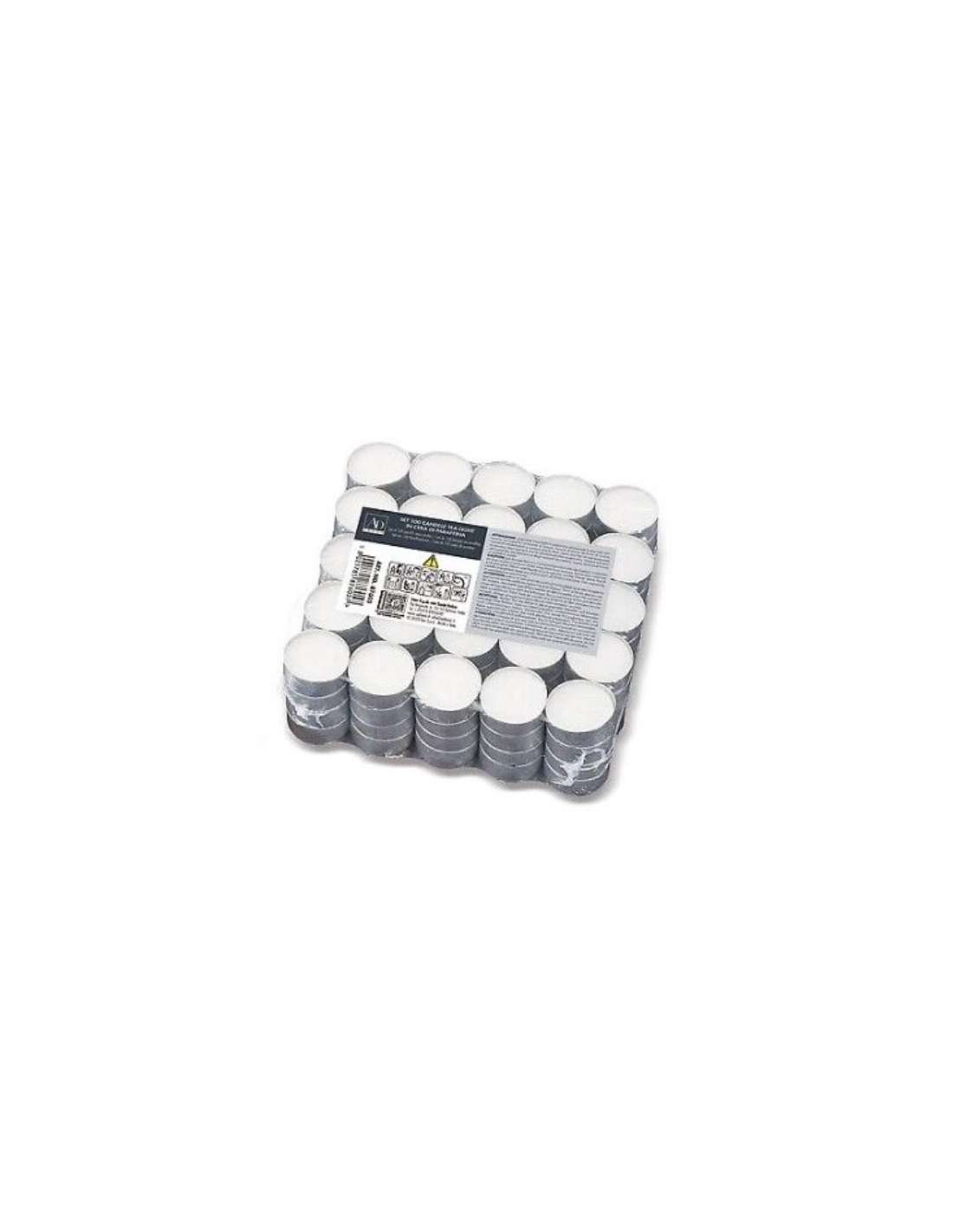 CONF 100 CANDELE 87605 TEALIGHT 3,6CM BIANCHI