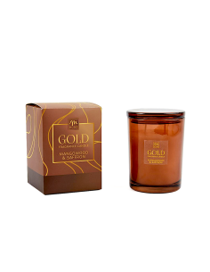 candela profumata mangowood saffron 400 g in vetro