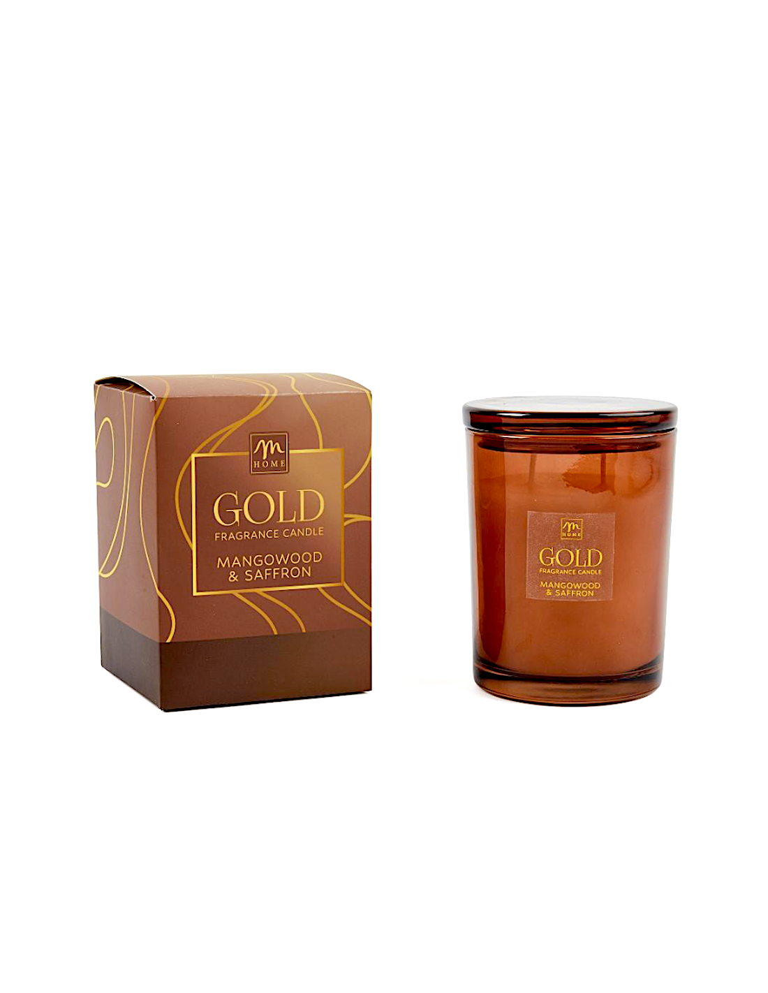 candela profumata mangowood saffron 400 g in vetro