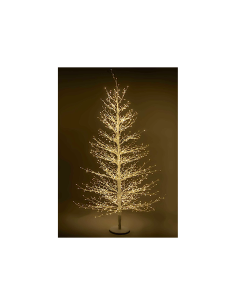 ALBERO DI NATALE 1940 LED BIANCO CALDO STRUTTURA BIANCO H180CM