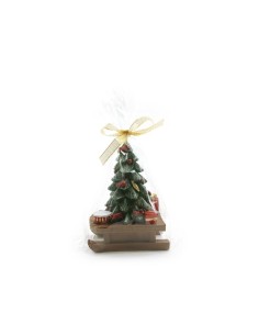 CANDELA ALBERO CON SLITTA 9,5X6X13CM