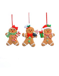 PENDENTE NATALIZIO ARGILLA 8X1,5X12CM ASSORTITO