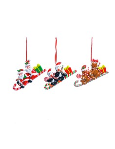 PENDENTE SLITTA ARGILLA 12CM ASSORTITO