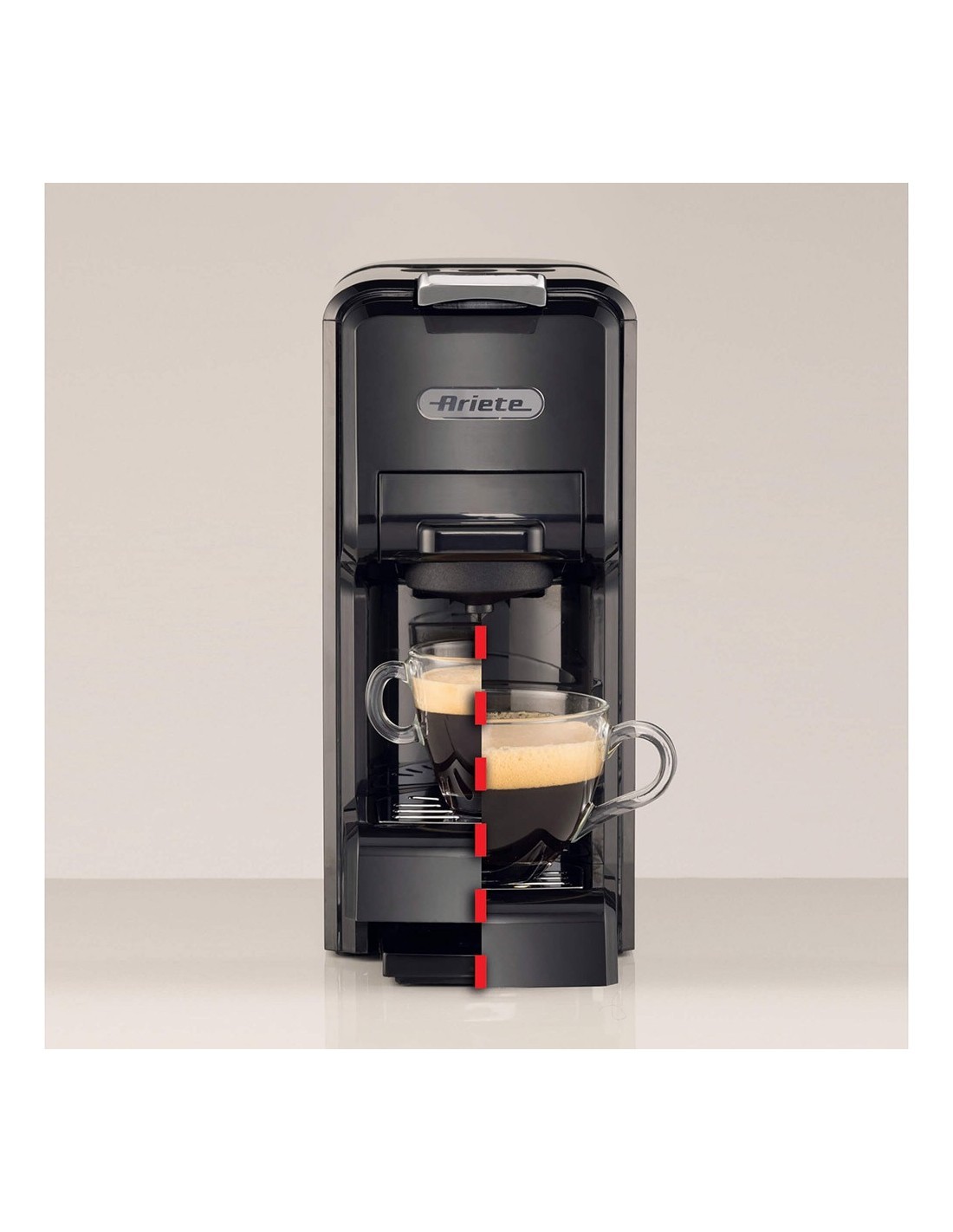 Macchina caffè espresso, compatibile capsule Nespresso, Dolce Gusto, cialde ESE, polvere, serbatoio 0,7L