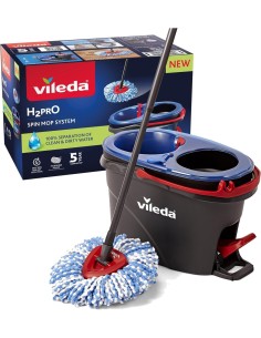Vileda H2Pro Spin Mop System – Secchio con Strizzatore e Mocio Rotante 2