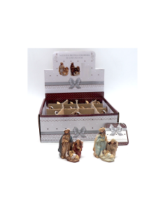 Natività di Natale piccola 6,5x5x3cm assortito - La magia di Natale a casa tua