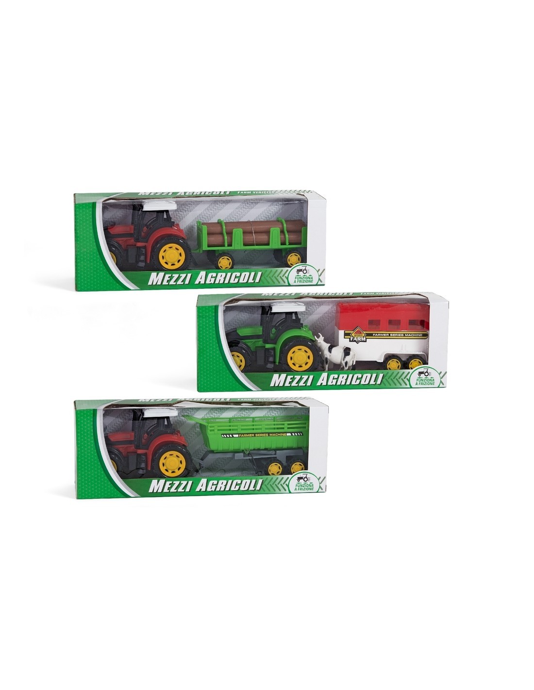 TRATTORE A FRIZIONE CON RIMORCHIO ASSORTITO 36593 GLOBO SPA su TreG...