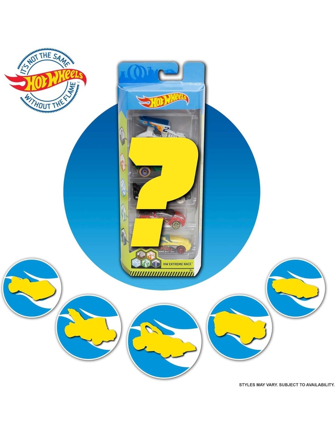 HOT WHEELS 1806 CONFEZIONE 5 AUTO MATTEL su TreG Ingrosso