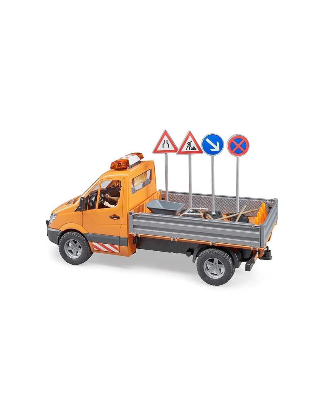 MERCEDES SPRINTER CON PERSONAGGI E ACCESSORI 02677 BRUDER SPIELWARE...