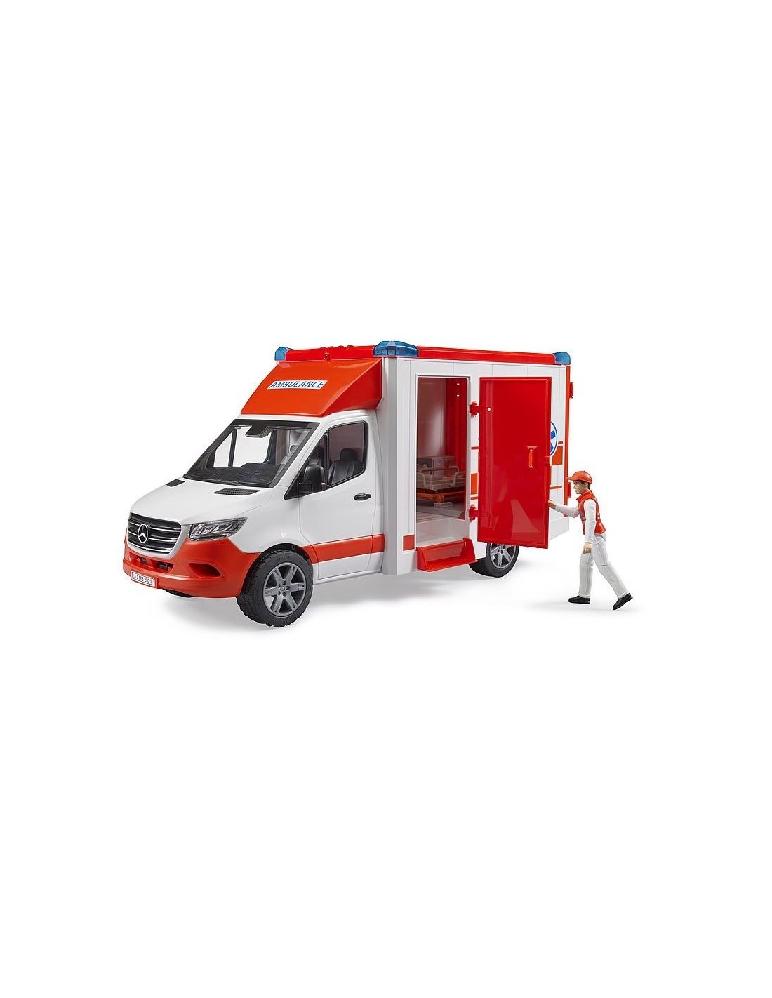 AMBULANZA MERCEDES SPRINTER CON AUTISTA 2536 BRUDER SPIELWAREN su T...