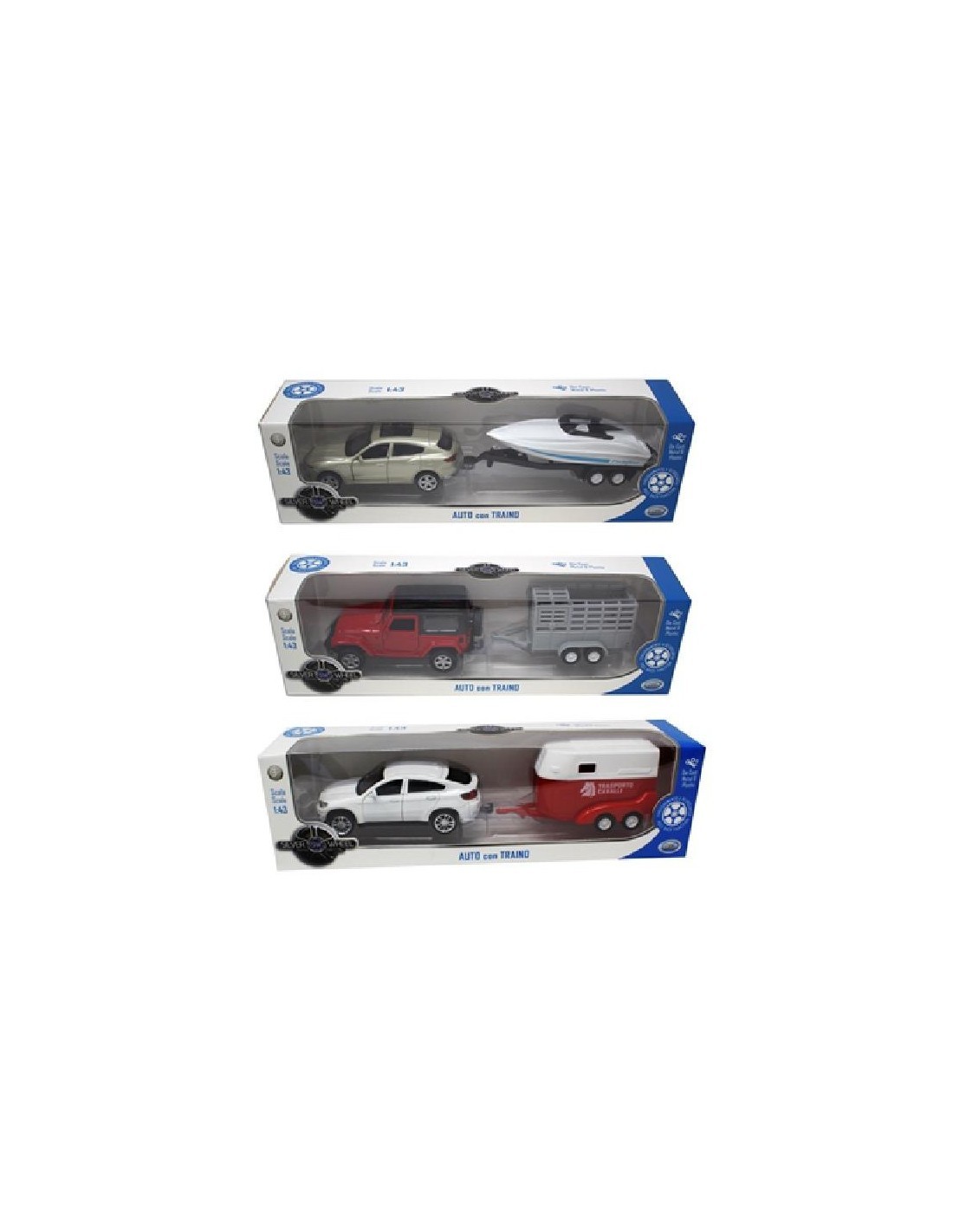 S/WHEEL 41125 AUTO CON TRAINO 1:43 ASS su TreG Ingrosso