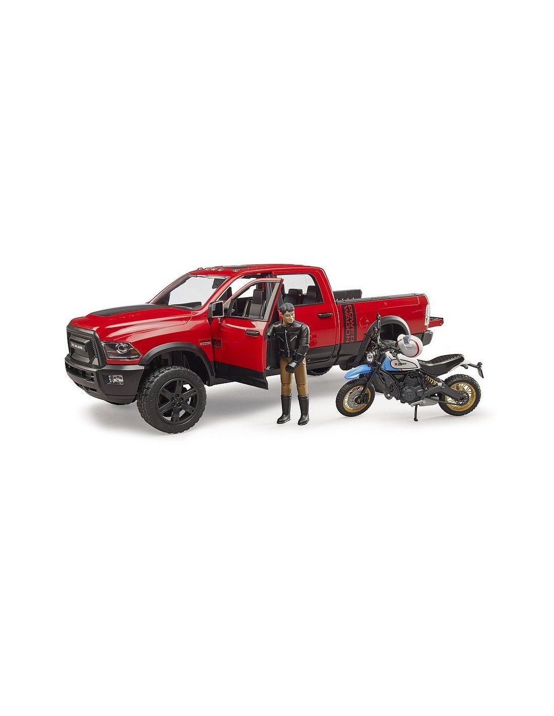 RAM 2500 POWER WAGON SCRAMBLER E PERSONAGGIO 02502 BRUDER SPIELWARE...