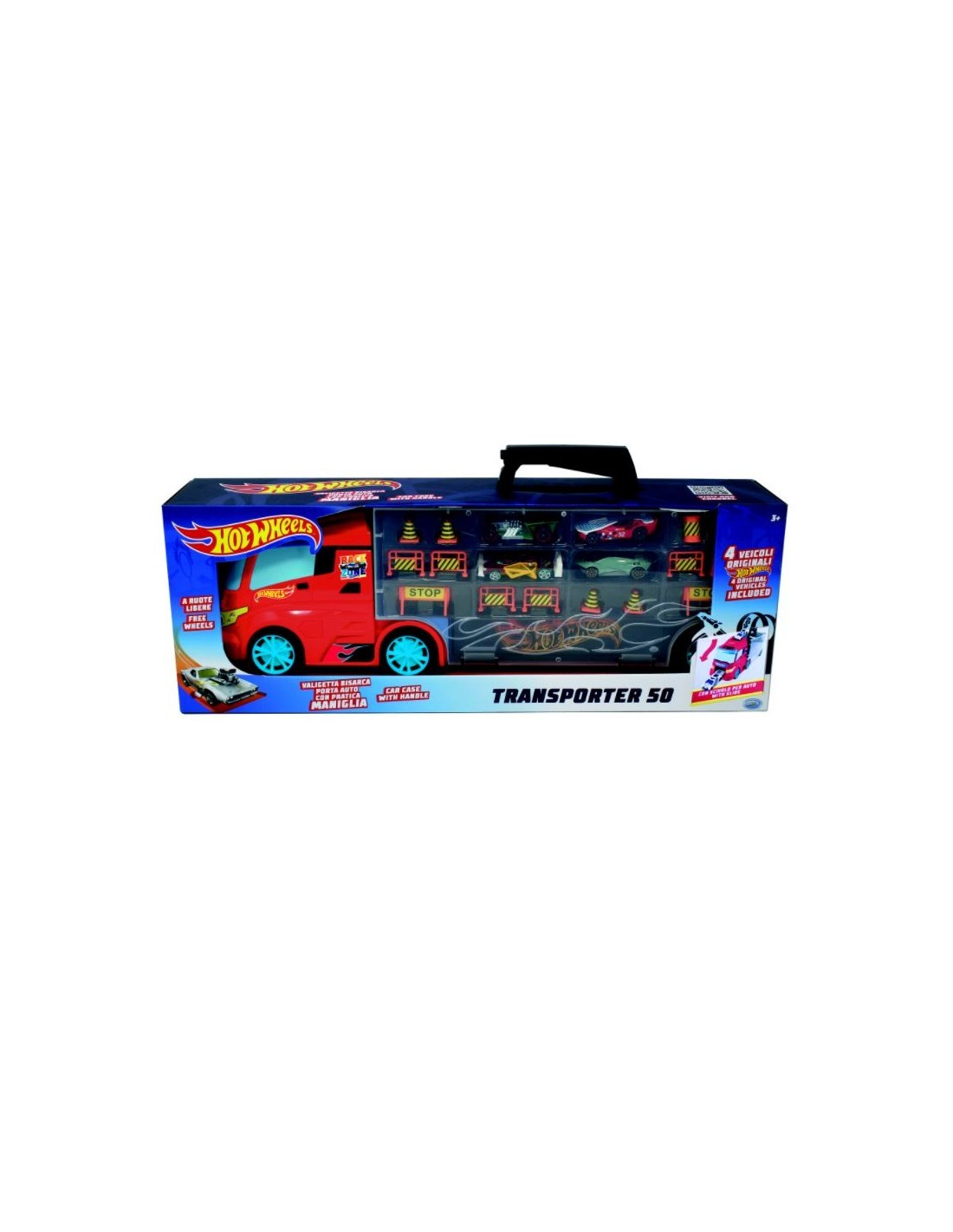 HOT WHEELS 42034 TRASPORTER 50 C/4 VEICOLI su TreG Ingrosso
