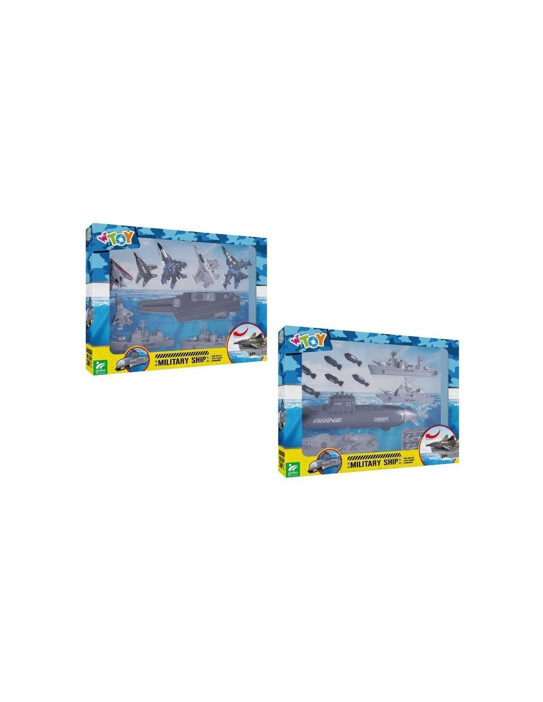 NAVE MILITARE 41061 CON SOTTOMARINO su TreG Ingrosso