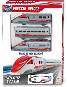 TEO'S - TRENO FRECCIA VELOCE 31 PZ PISTA 177 CM su TreG Ingrosso 2