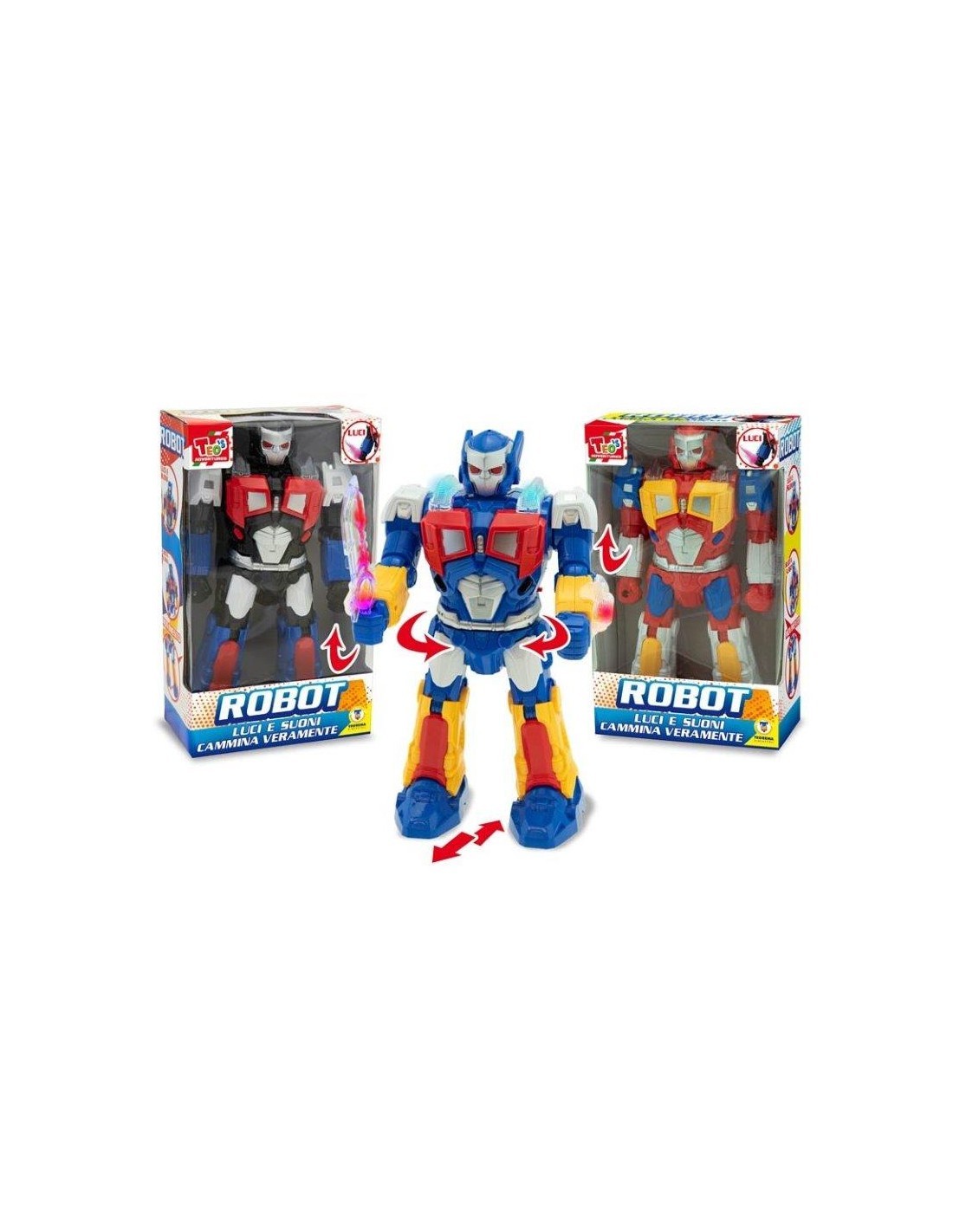 TEO'S 66213 ROBOT CAMMINANTE LUCI SUONI su TreG Ingrosso