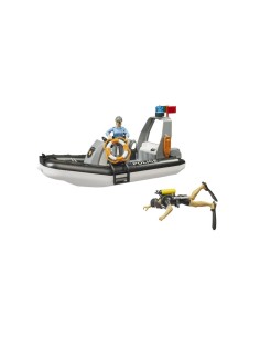 AUTO POLIZIA 02507 CON BATTELLO E PERSONAGGI su TreG Ingrosso