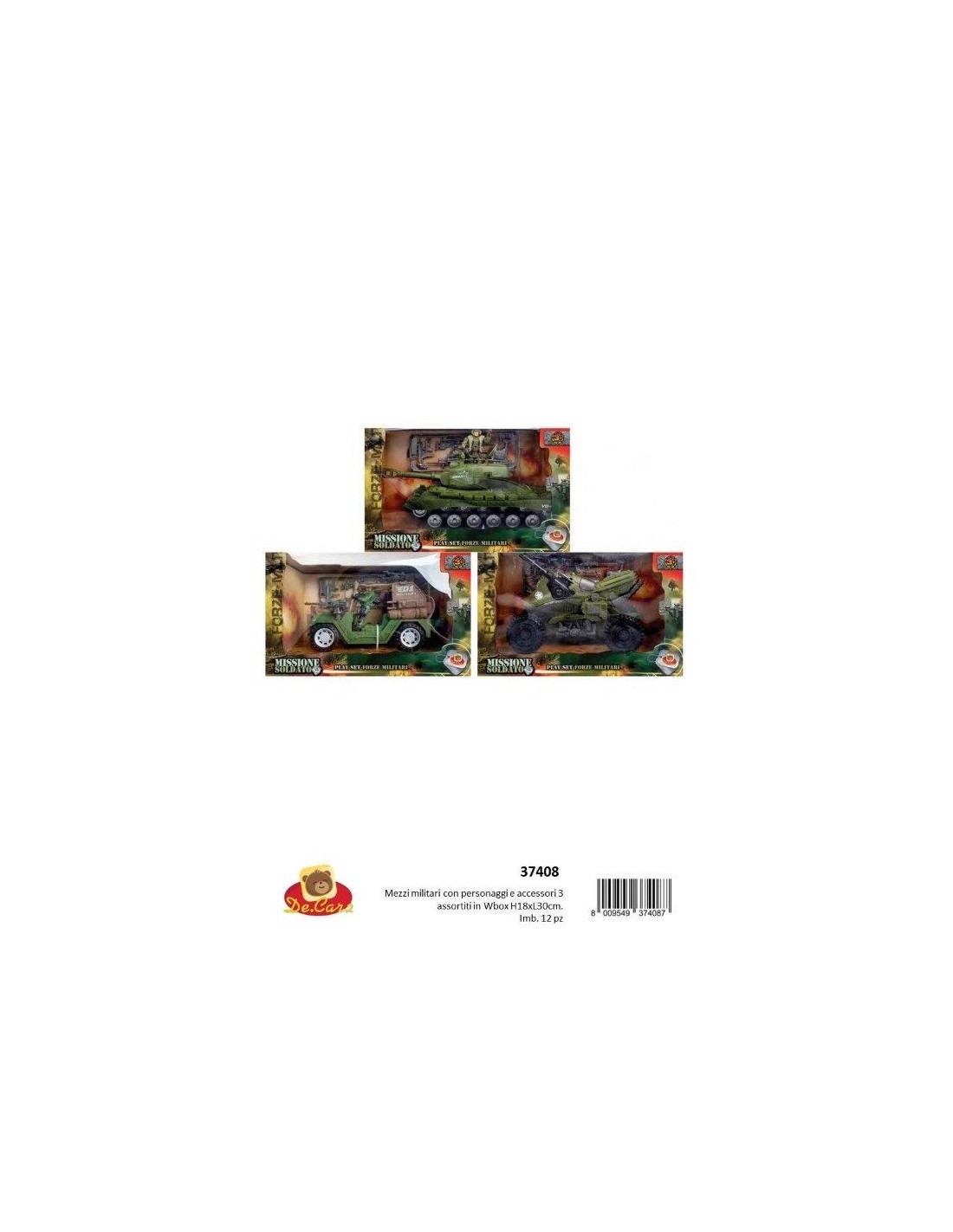 PLAYSET MILITARI 37408 ASSORTITI su TreG Ingrosso