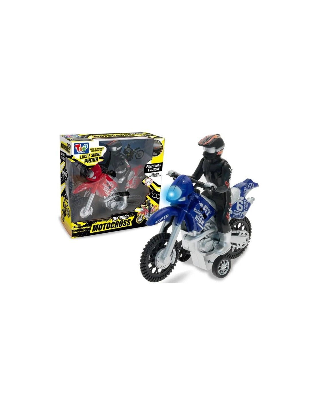 TEO'S  MOTOCROSS A FRIZIONE LUCI SUONI ASSORTITO