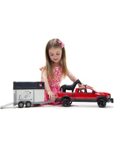 POWER WAGON CON RIMORCHIO E CAVALLO 2501 BRUDER SPIELWAREN su TreG ... 2