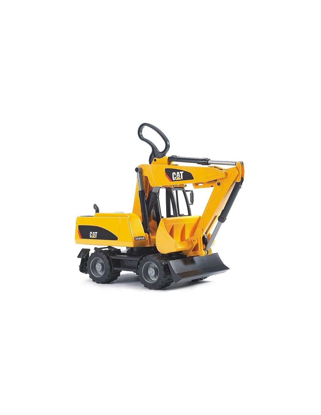 RUSPA CAT, ESCAVATORE SU RUOTE, GIOCATTOLO BAMBINI, 28X18X15 CM