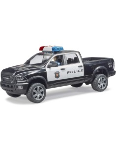 Auto Polizia RAM 2500 Bruder, Modello Scala 1:16 con Luci e Suoni, Personaggio Inclusivo, Veicolo Fuoristrada 2