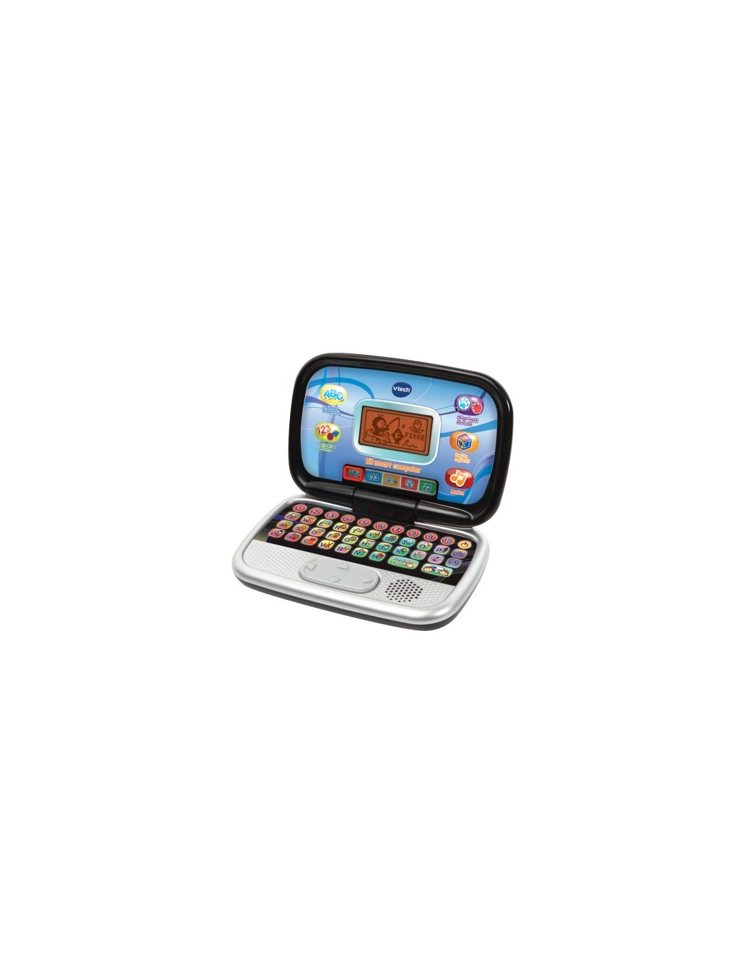 Computer Bit Smart Nero, 20 Attività Educative, Schermo Interattivo, Personalizzabile, Tastiera QWERTY