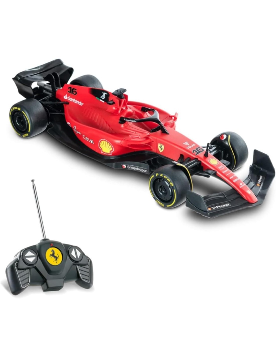 FERRARI F1-75, AUTO RADIOCOMANDATA, FORMULA UNO, SCALA 1:18, 2.4 GHZ, ROSSO