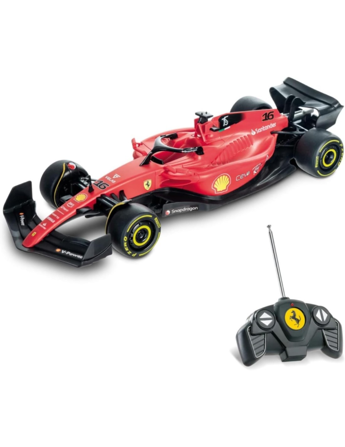 FERRARI F1-75, AUTO RADIOCOMANDATA, FORMULA UNO, SCALA 1:18, 2.4 GHZ, ROSSO
