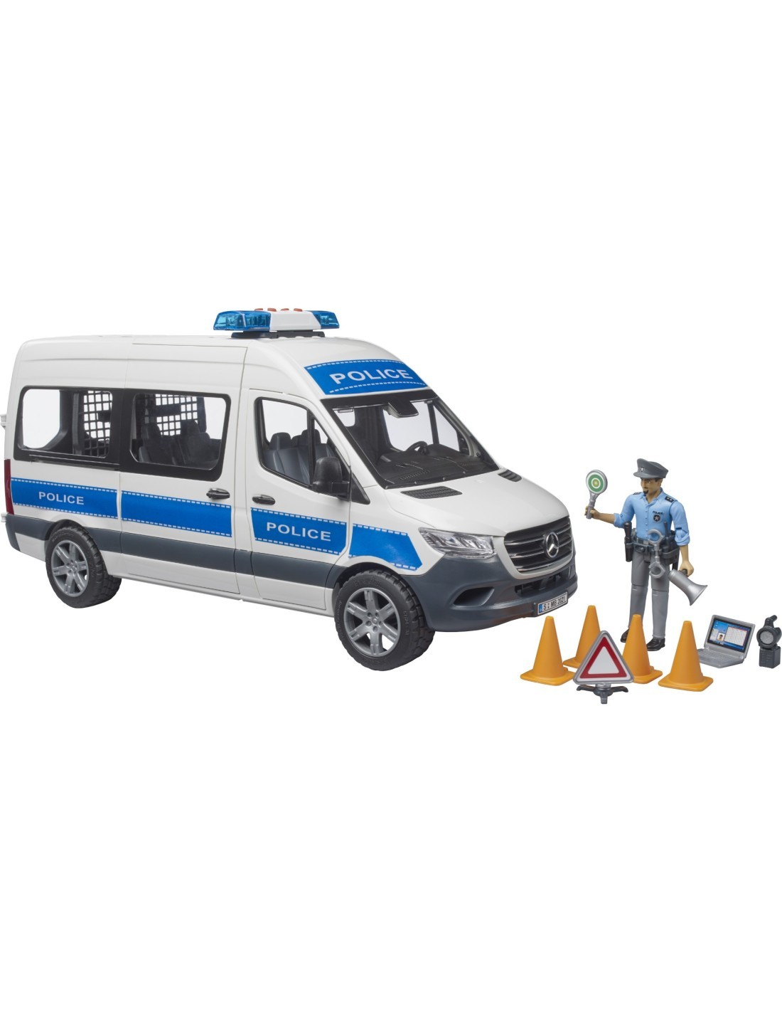 FURGONE POLIZIA 02683 SPRINTER CON PERSONAGGIO