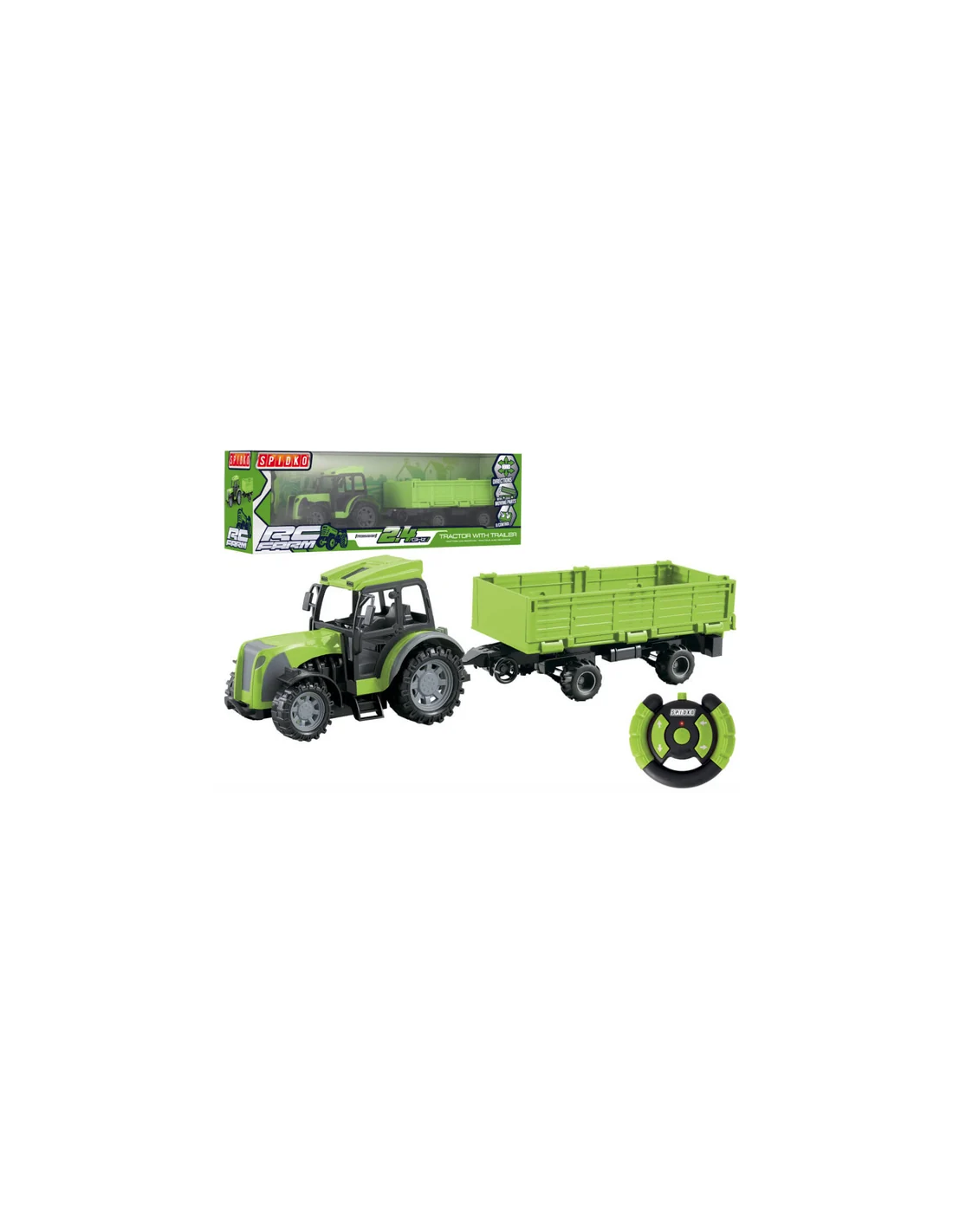 TRATTORE 42408 R/C CON RIMORCHIO 1:24 2,4GHZ