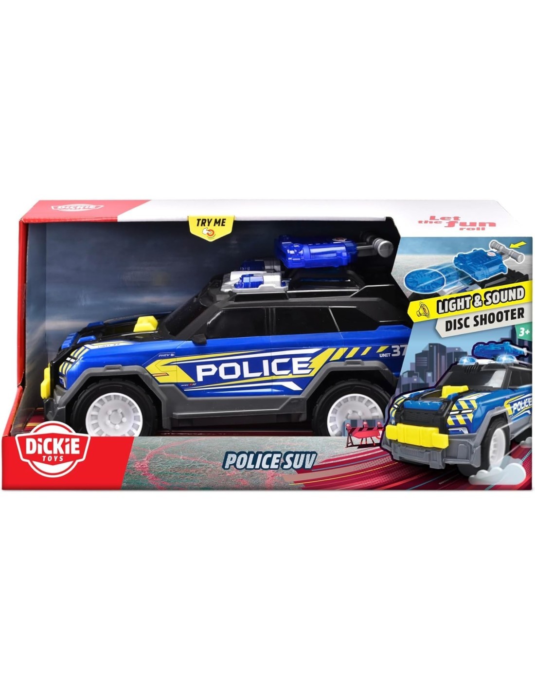AUTO POLIZIA SUV 30CM LUCI E SUONI, Dickie Toys