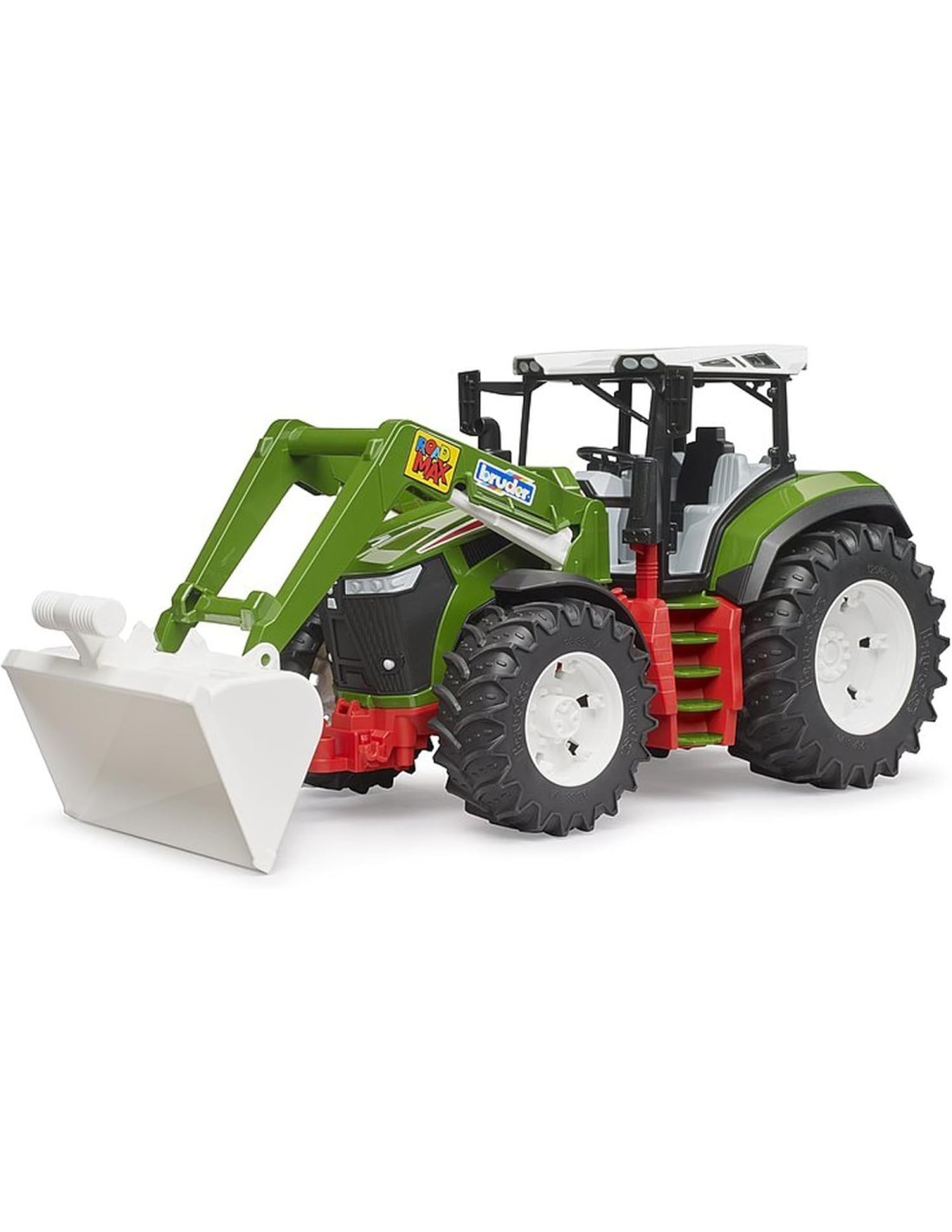 TRATTORE 03451 ROADMAX CON CARICATORE FRONTALE, GIOCATTOLO BAMBINI + 2 AANI