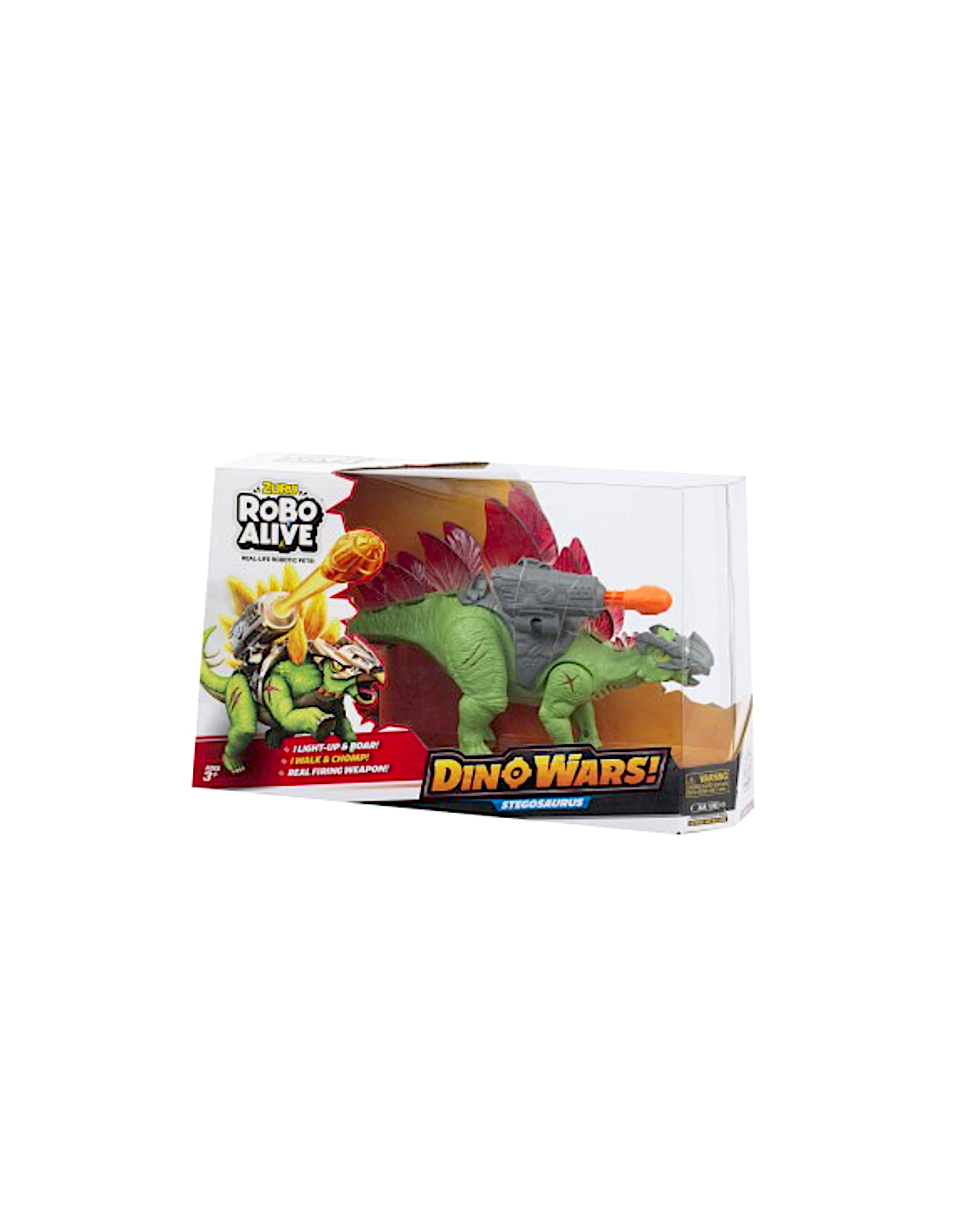ROBO ALIVE  DINO WARS STEGOSAURO 7131 DINOSAURO ROBOT ARMATURA DA BATTAGLIA LUCI E SUONI