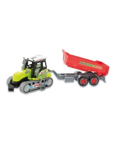 LINEA VERDE 68979 TRATTORE GIOCATTOLO CON RIMORCHIO ASSORTITO A FRIZIONE